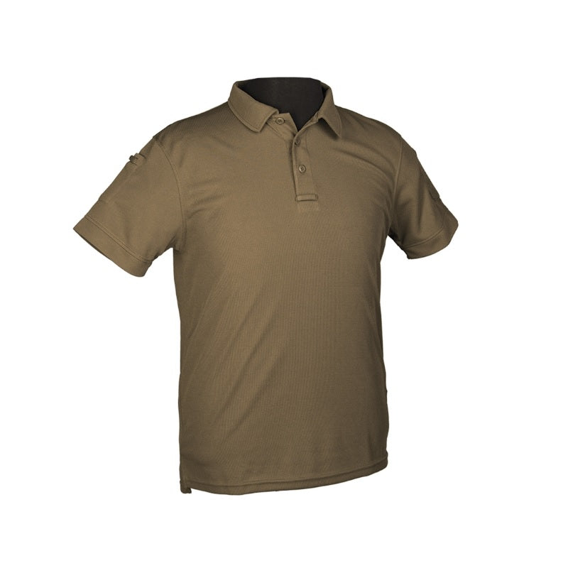 MIL-TEC OD TACTICAL SHORT SLEEVE POLO SHIRT QUICKDRY