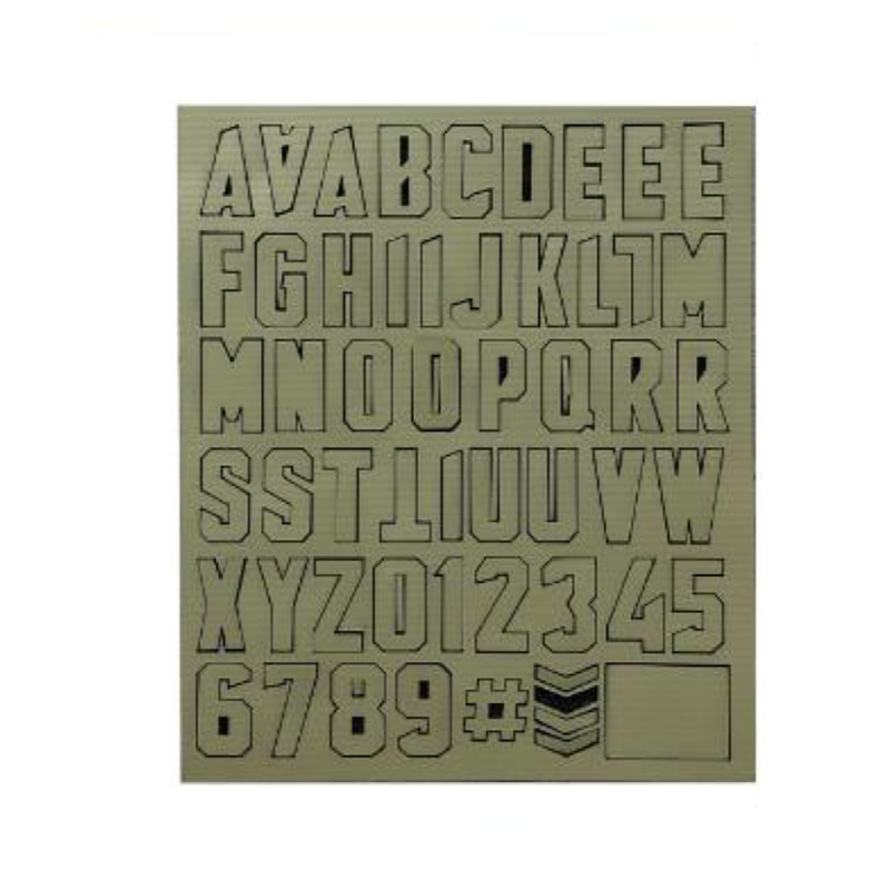 Alphabet Letters Patch Pack - Green 10*12cm