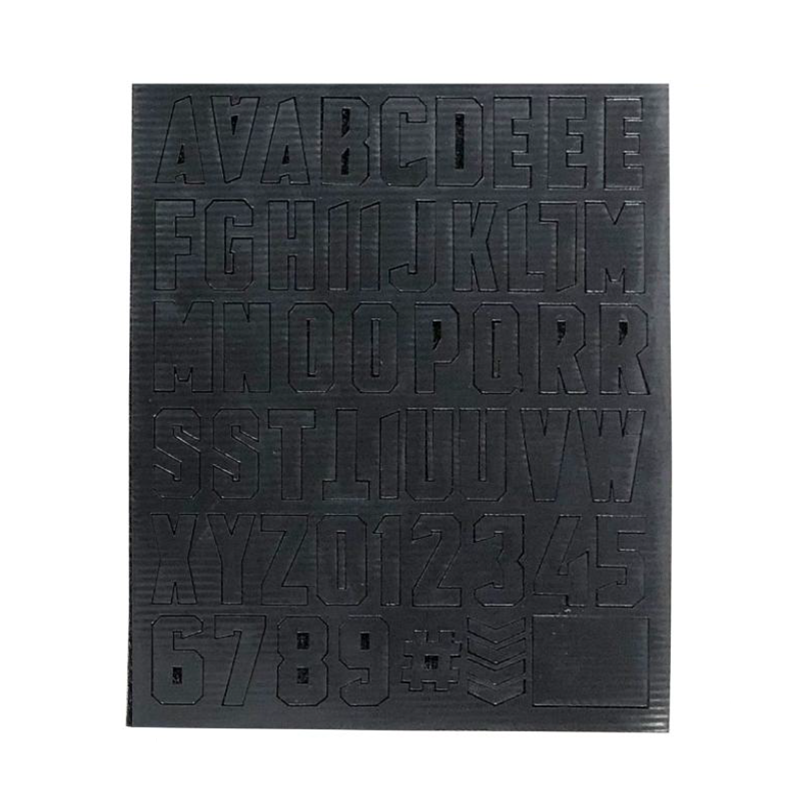 Alphabet Letters Patch Pack - Black 10*12cm