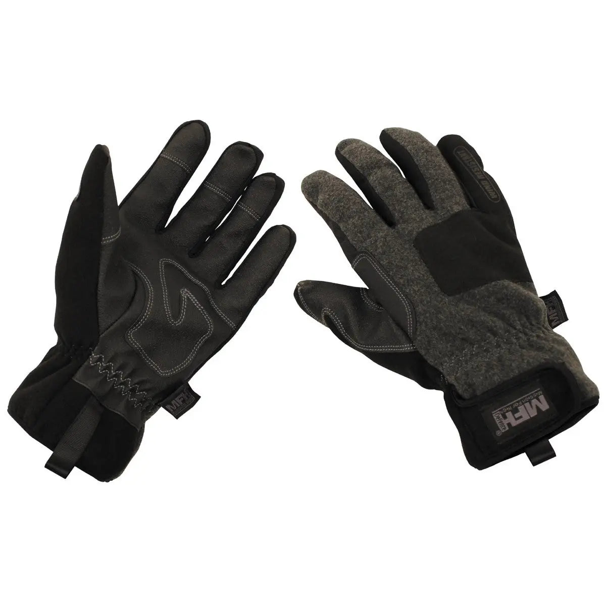 Gloves, "Cold Time", wind resistant, grey