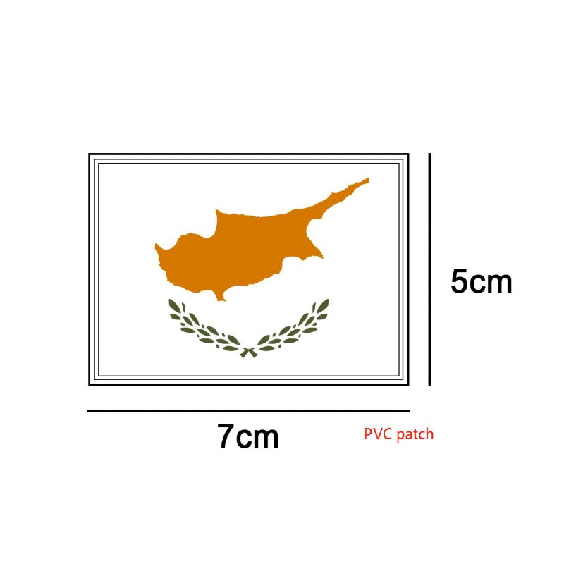 PVC patch Flag of Cyprus