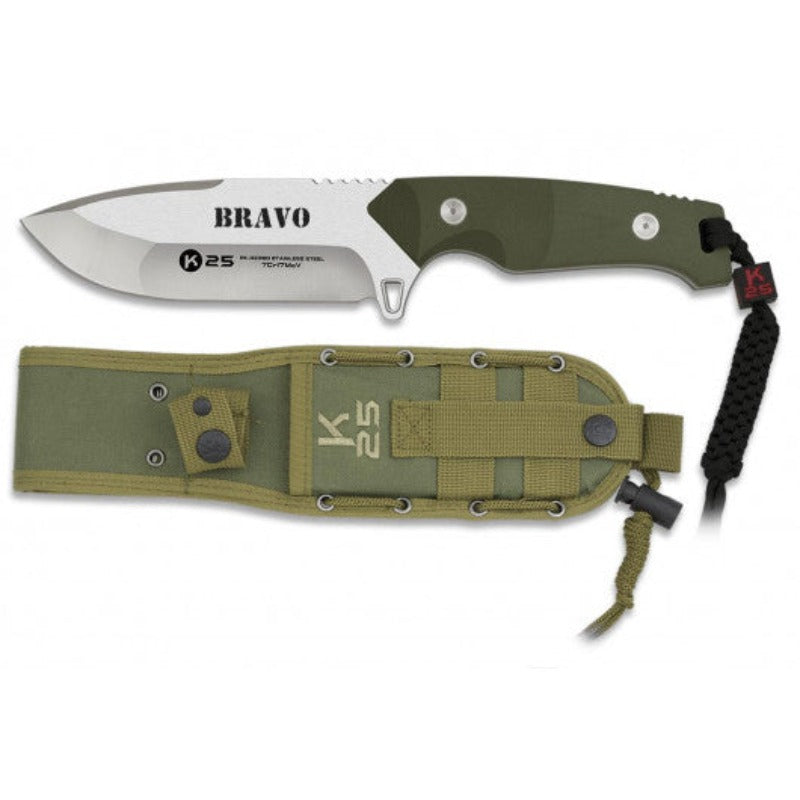 K25, Tactical Knife, BRAVO green 12.5 cm